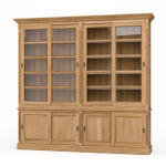 Hudson 99'' Bookcase W/ Sliding Doors