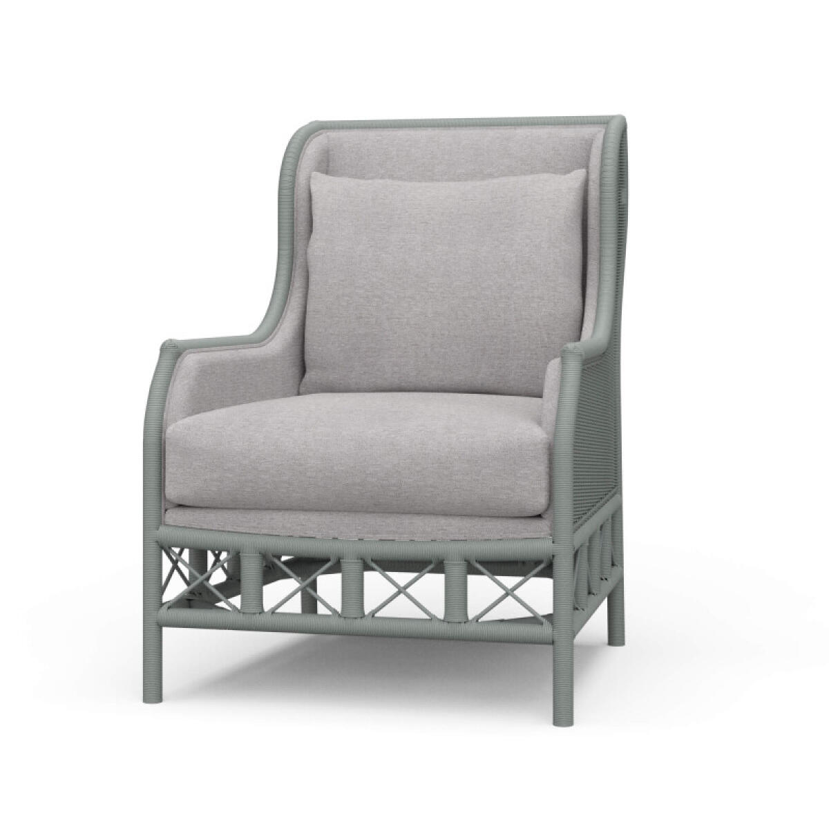 67d6470d05d9f948dce4ed57fddf62d5 Hampton Rattan Wing Chair - Image 1
