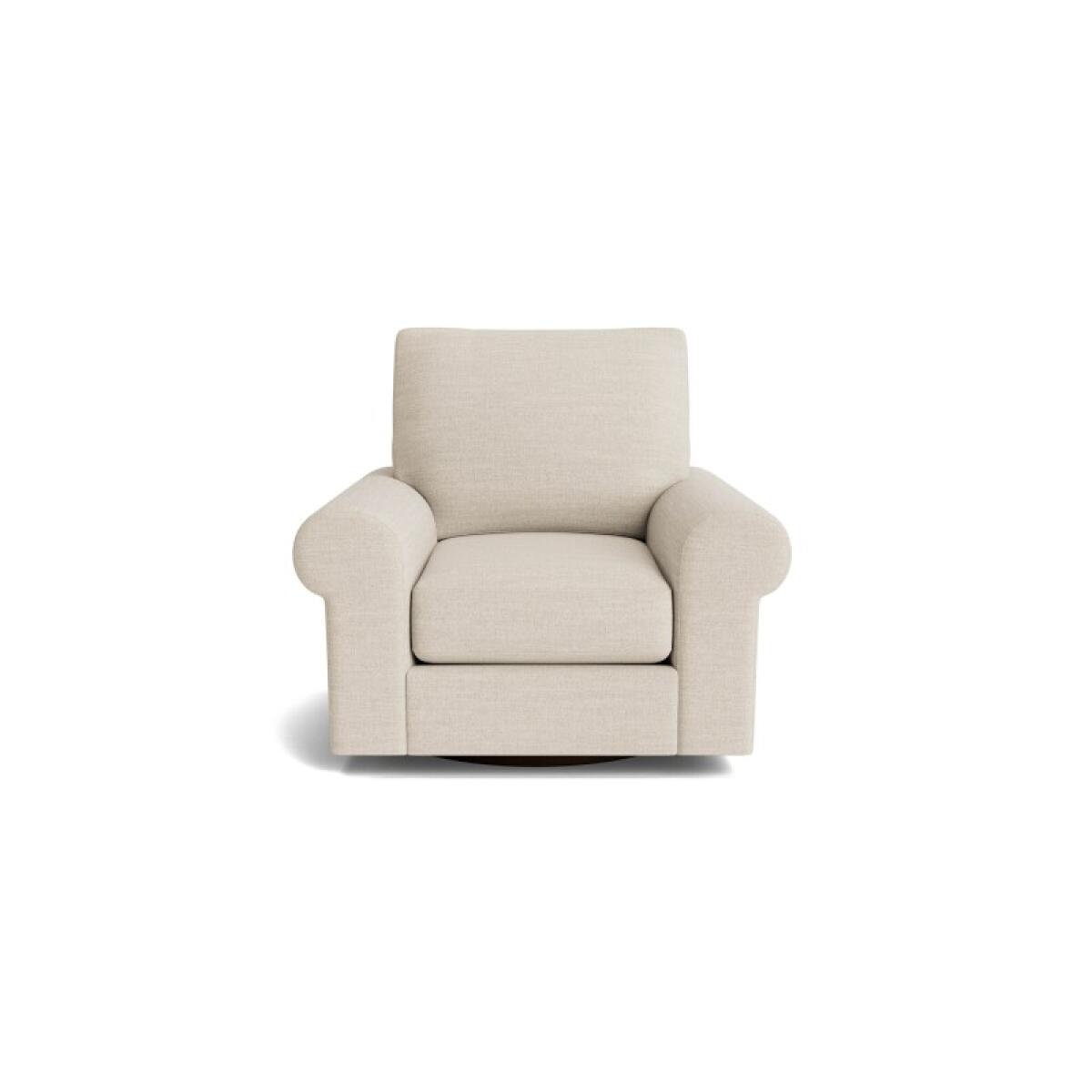 True Custom™ True Custom® Large Roll Arm Swivel Chair Chairs Bassett Furniture 2 True Custom™ True Custom® Large Roll Arm Swivel Chair Chairs Bassett Furniture 2