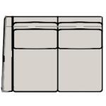 Sectionals 202 Reece Reclining Sectional with One-Piece Back Sectionals Bradington-Young 23