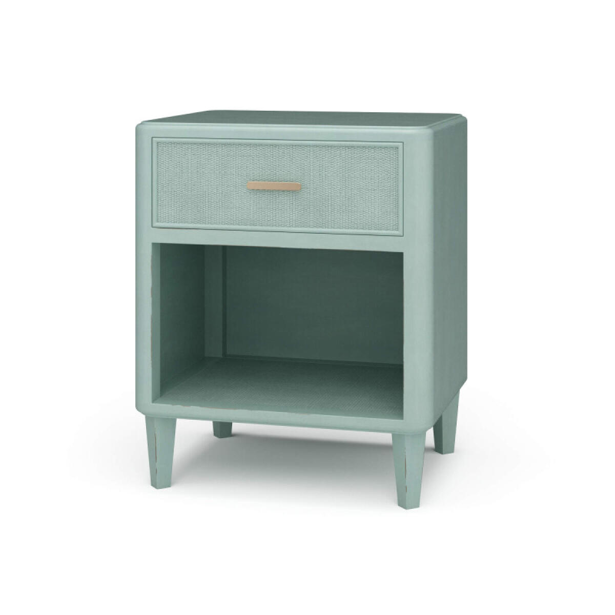 683f3efe43f9804609fa006f967e2418 Lexington 1 Drawer Bedside Table W/ Rattan - Image 1