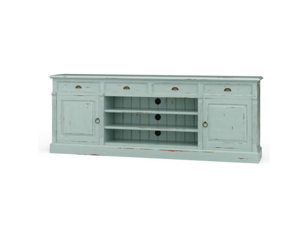 Hudson Media Console Entertainment Stands Blue