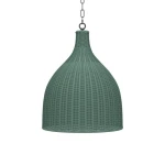 Hampton Rattan Pendant Medium Lighting Bramble 7