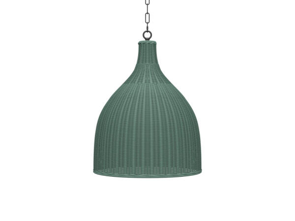 Hampton Rattan Pendant Medium Lighting Bramble