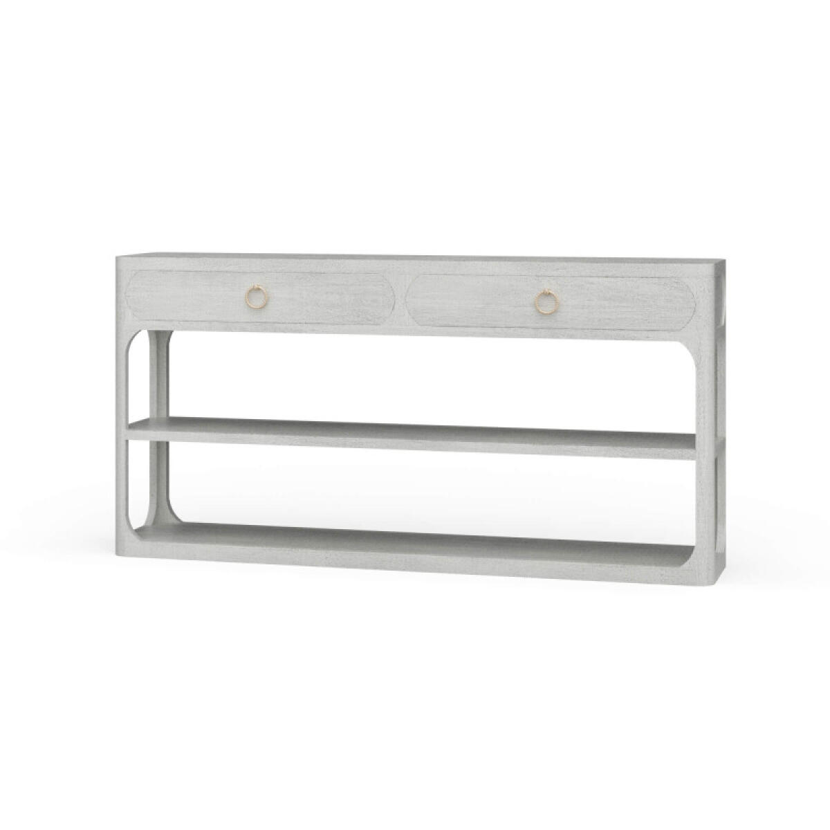 686eb208dc860f45a63abfc090c5bfcf Corte Open Console Table W/ 2 Drawers - Image 1