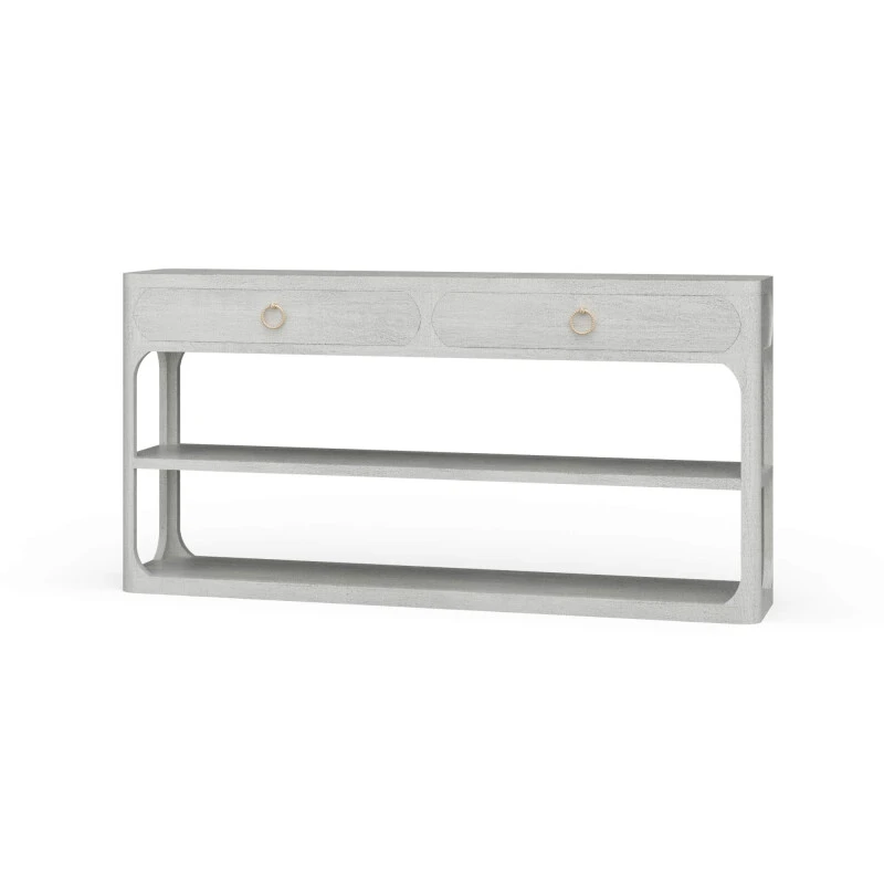 686eb208dc860f45a63abfc090c5bfcf Corte Open Console Table W/ 2 Drawers - Image 1