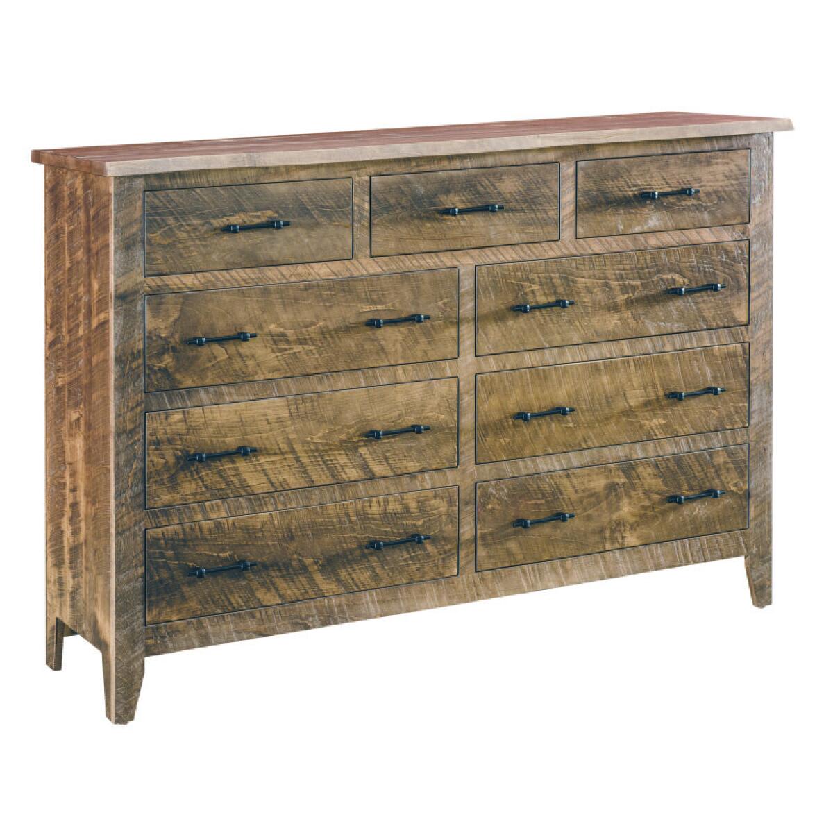 Amish Essential Amish Rough Sawn 9 Drawer Dresser Dressers Archbold Furniture 2 Amish Essential Amish Rough Sawn 9 Drawer Dresser Dressers Archbold Furniture 2