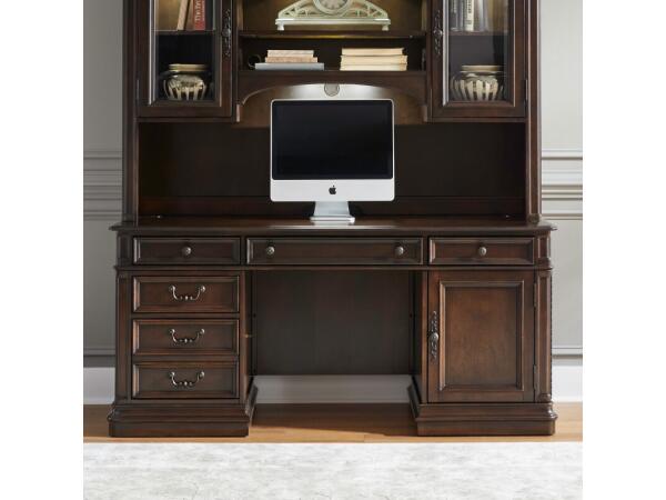 Brayton Manor Jr Executive Credenza Top Office Storage Brown