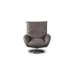 Ranlo Leather Swivel Arm Chair - Image 5