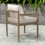 Borneo Outdoor Dining Chair, Oyster - Image 15