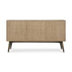 Pierre Mid Century Buffet/media W/ Raffia - Image 9