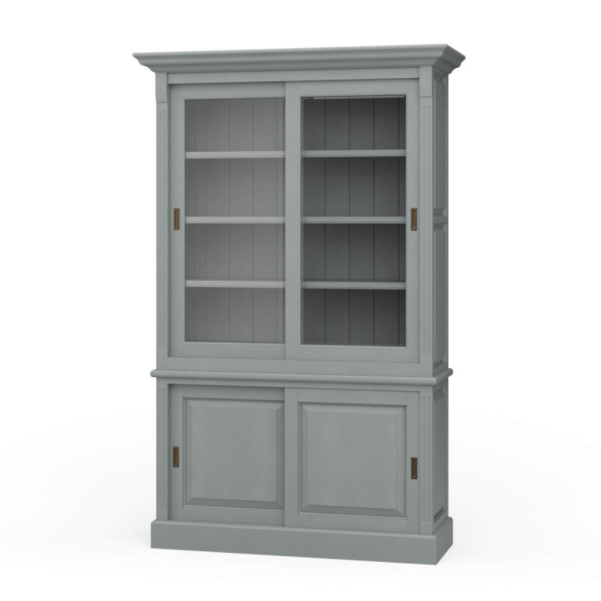 68ff49e3d8e959cd39f9dc6361430134 Hudson 88'' Bookcase W/ 2 Sliding Doors - Image 1