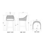 Savanah Rattan Counter Stool W/ Seat Cushion - Image 8