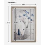 Blue Flowers In Vase Framed Print Art Art 17