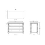 Milano 3 Drawer Dresser - Image 9