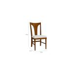 HideAway Gordon Maple Dining Chair with Upholstered Seat - Image 6