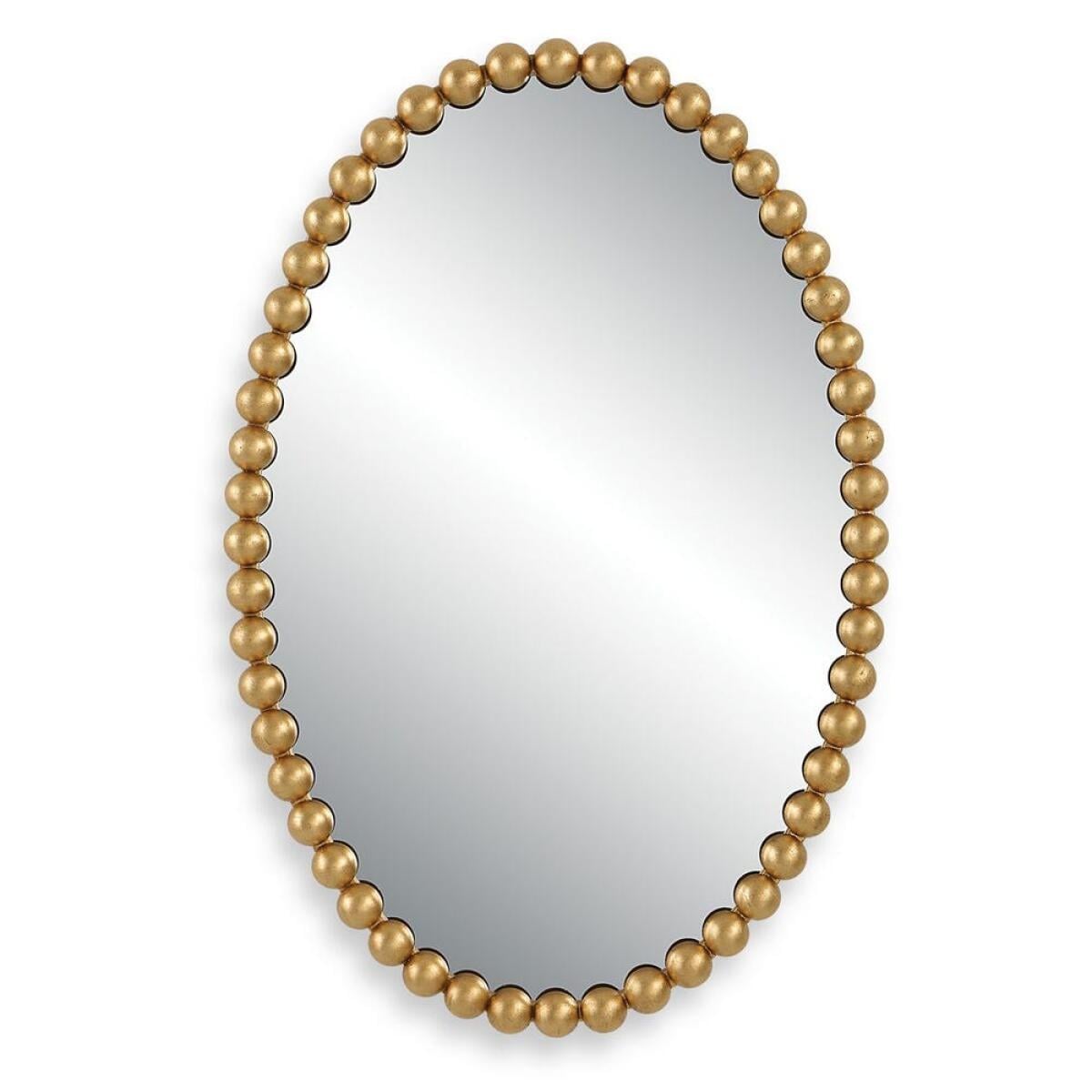 697ee94a491a92d7deacb3cb30e0b439 Serna Oval Mirror, Gold - Image 1