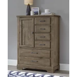 Cool Rustic Standing Chest - 6 Drawers With 1 Door - 172-117 - Image 8
