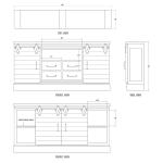 Sonoma Media Console 84” Entertainment Stands Bramble 17