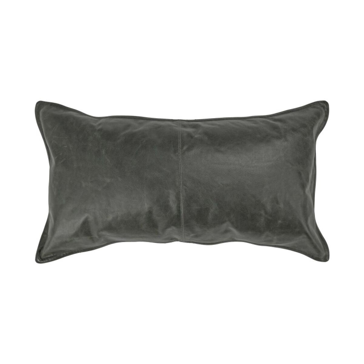 6a38c24c1e8e80784bce65bfc0aff34e Dupont Leather Acre Forest Green Lumbar Pillow Cover + Insert - Image 1