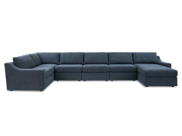 Blake Slope Arm U-Shaped Sectional Sectionals Bassett Furniture