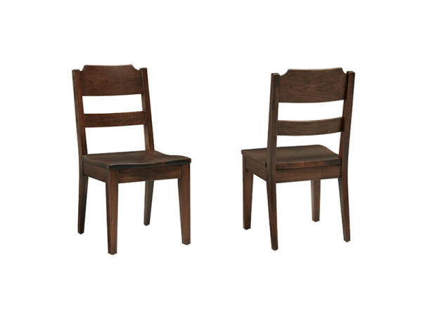 Crafted Cherry Dining by Ben & Erin Napier LADDERBACK SIDE CHAIR Chairs & Benches Brown