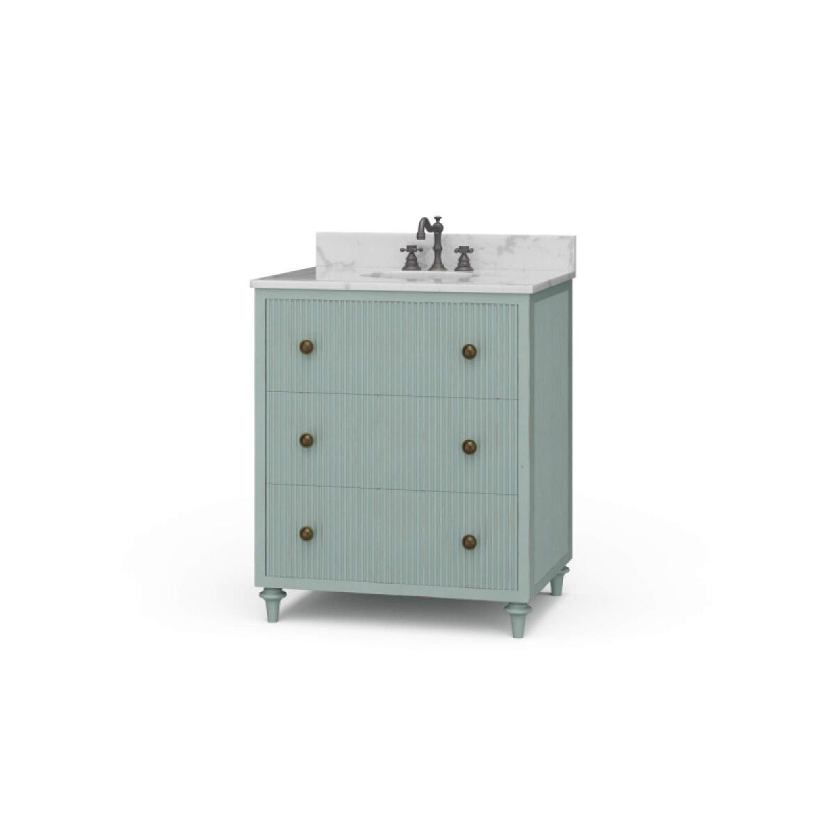 6a573eea4c7853681ae04fc3776427ad Kraton Single Vanity W/ Sink & Marble Top - Image 1