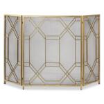 Rosen Fireplace Screen, Gold