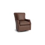 Kent Leather Slope Arm Swivel Chair