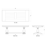 Trestle Dining Table - Image 11