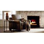 Carolina Leather Panel Arm Chair Chairs Bassett Furniture 11