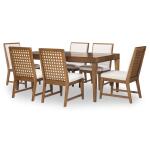 Rect Dining Table Dining Tables Brown 15
