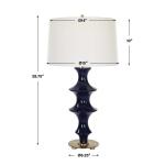Coil Table Lamp Lighting Blue 19