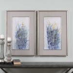Indigo Florals Framed Prints, S/2 - Image 3