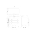 Chloe 3 Drawer Dresser - Image 8