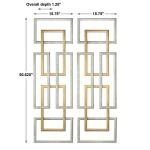 Aerin Metal Wall Panels, S/2 Wall Decor Gold 9