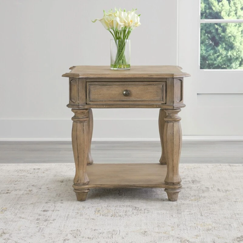 6b89efa6b5400c250bb3088082ebf890 Magnolia Manor End Table - Image 1