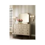 Rhonda Round Leather Ottoman Ottomans & Poufs Bassett Furniture 9