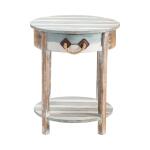 Nantucket Accent Table Chairside Tables Blue 9