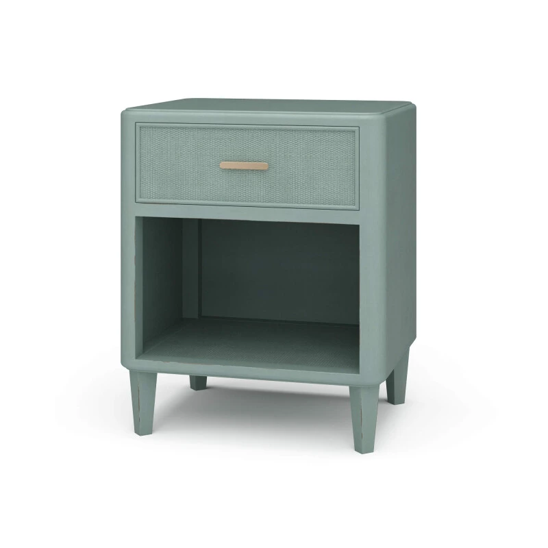 6bba9b391e6ae8331b1018870f31e721 Lexington 1 Drawer Bedside Table W/ Rattan - Image 1