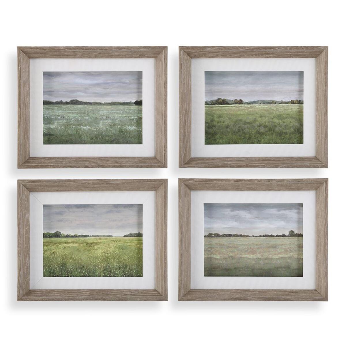 6bce863e463d2fdf9ba75dbfcd5345db Quiet Meadows Framed Prints, S/4 - Image 1