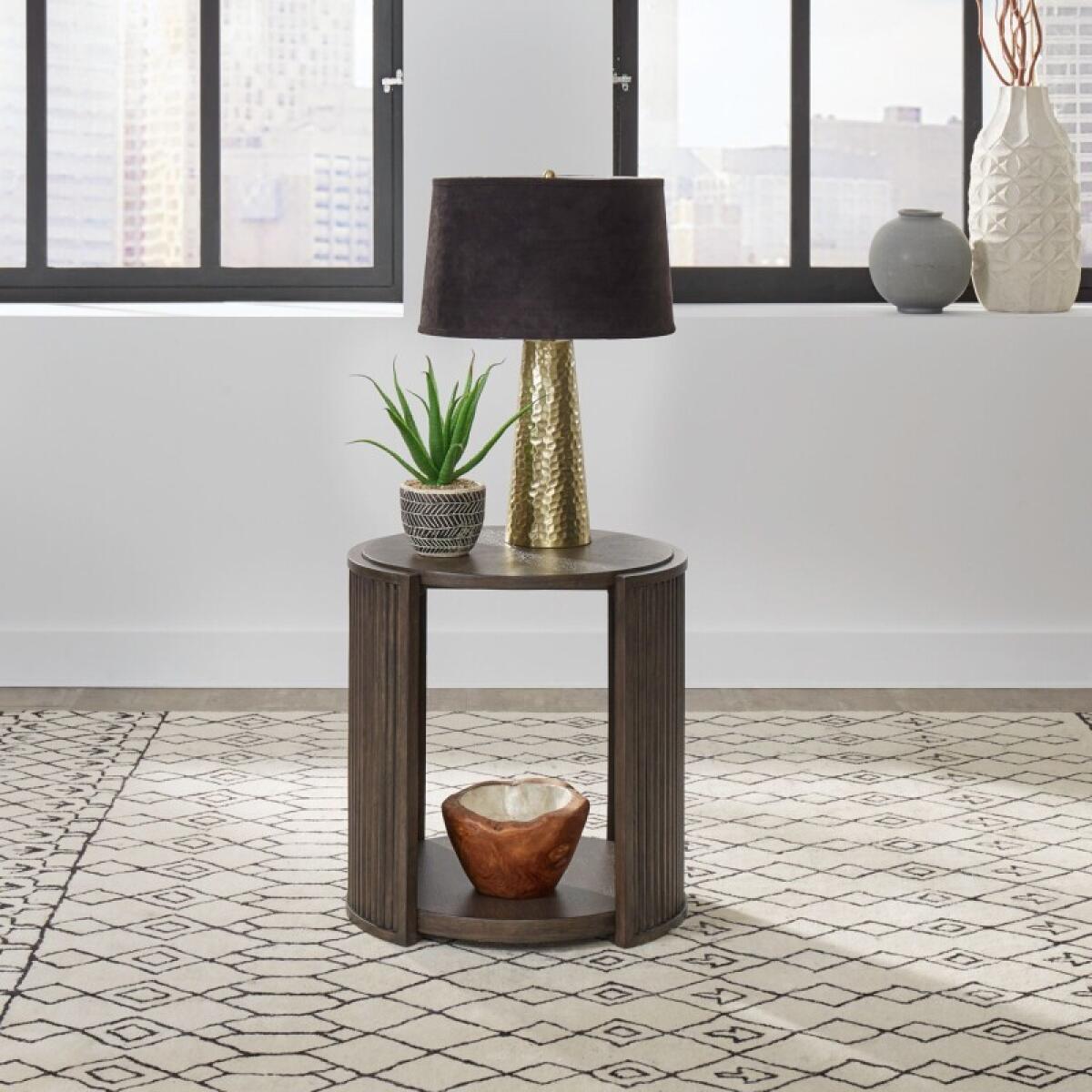City View Round End Table End tables Brown 2 City View Round End Table End tables Brown 2