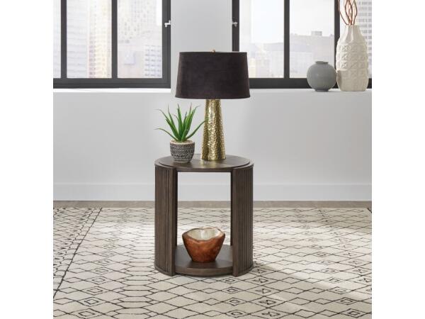 City View Round End Table End tables Brown
