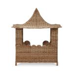 Scalloped Rattan Dog Bed - Image 7