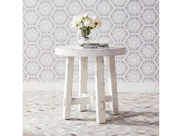 Modern Farmhouse Splay Leg Round End Table End tables End Tables