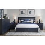Complete Panel Bed W Storage King 6/6 Blue Finish Beds Beds 12