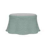 Newport Rattan Ottoman W/ Cushion