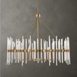 Crystal Stick, 8 Lt Chandelier Lighting Gold 21