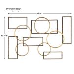 Elias Metal Wall Decor Wall Decor Brown 9