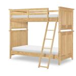 Complete Twin Over Twin Bunk End Natural Hickory
